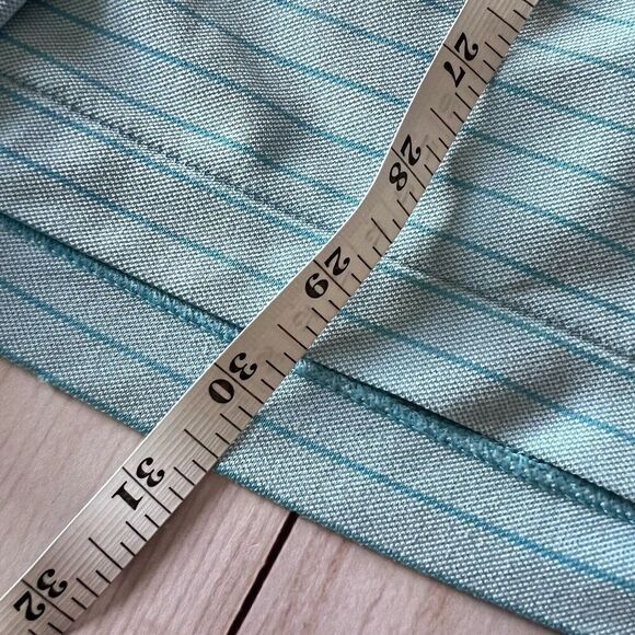 Peter Millar Crown Crafted Polo Blue And White Stripe Size Large - Picture 10 of 12